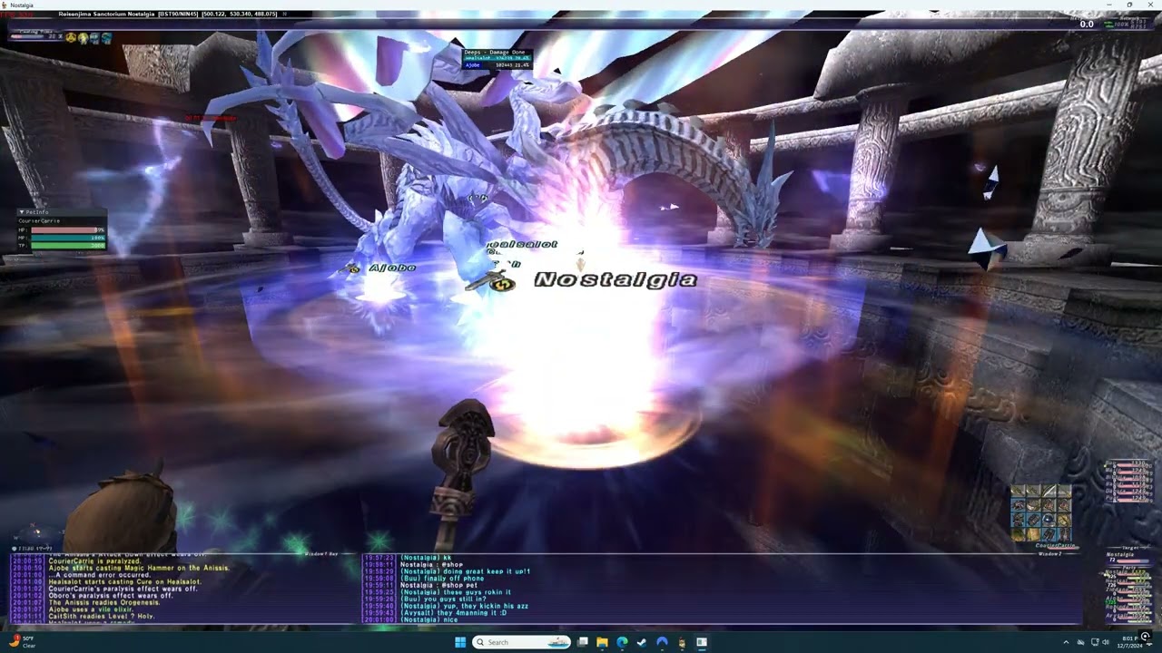 New players pulling us through after party wipe on Server Boss-- FFXI Private Server Valhalla