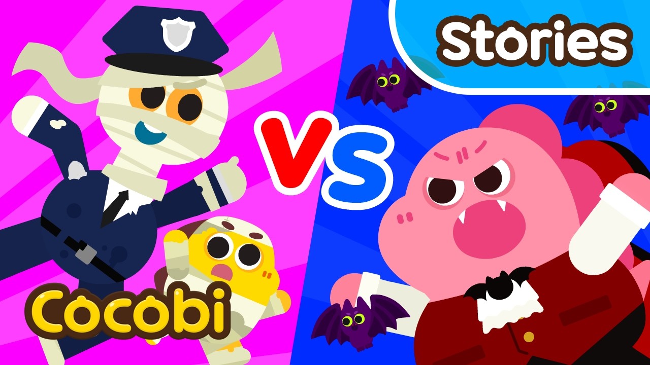 🧛&zwj;♂️Mummy Police vs Vampire Mommy⭐ Cocobi Cartoon for Kids