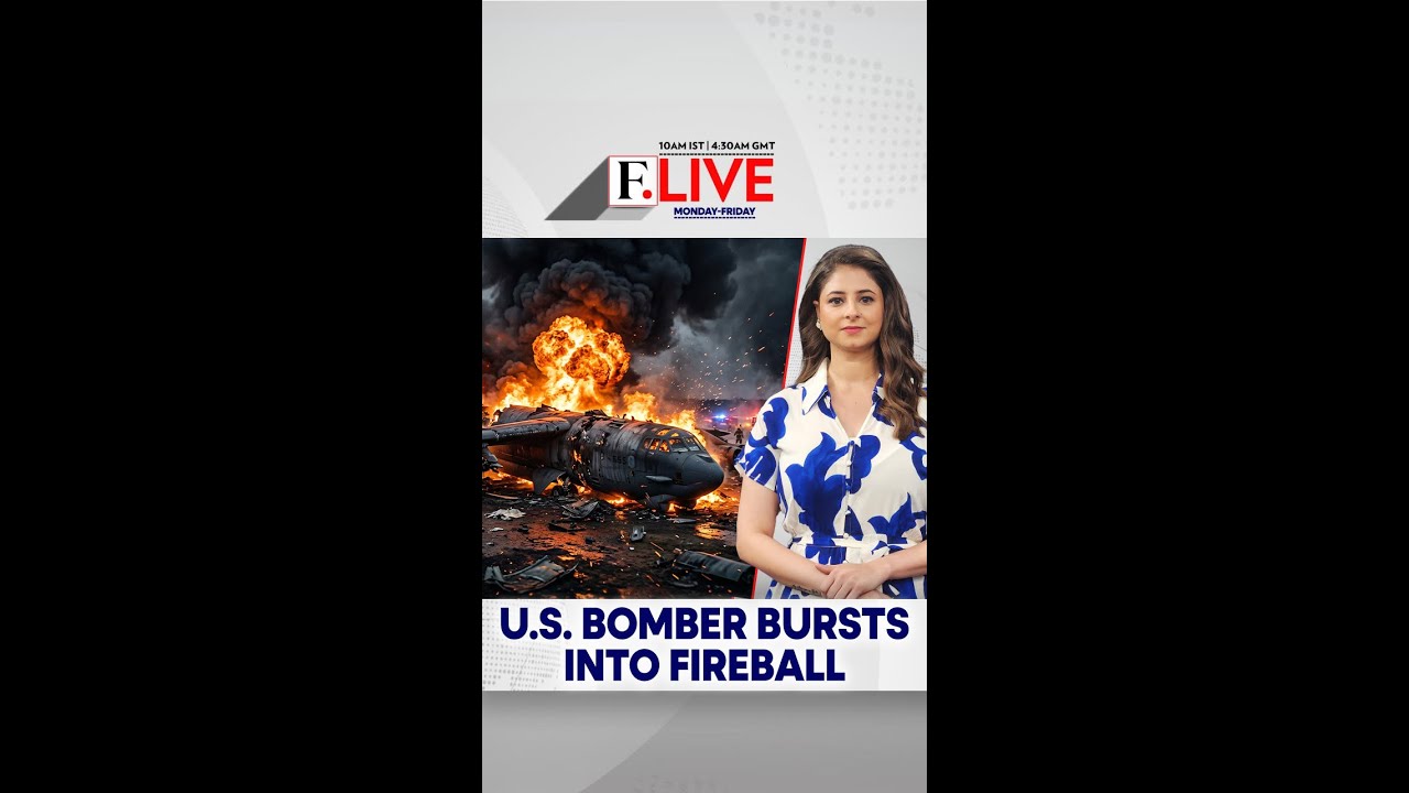 Американский бомбардировщик взорвался в воздухе | Firstpost Live | N18G