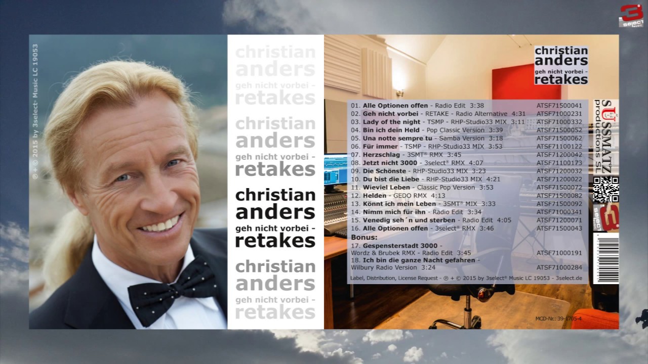 Christian Anders - ALBUM - Geh nicht vorbei - RETAKES - © by 3select®