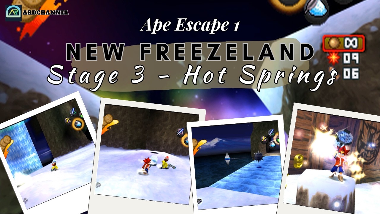 Ape Escape 1 [New Freezeland] Stage 3 - Hot Springs