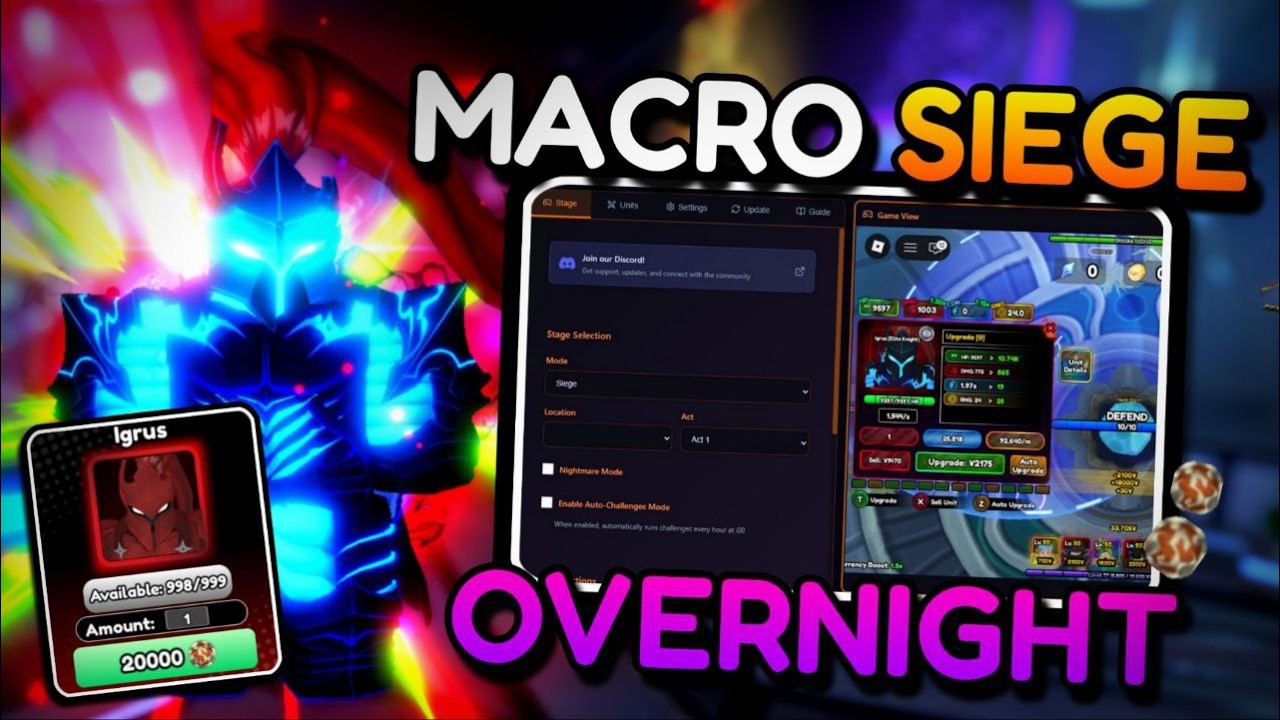 Как бесплатно создать макрос для SIEGE в Anime Paradox | Anime Paradox