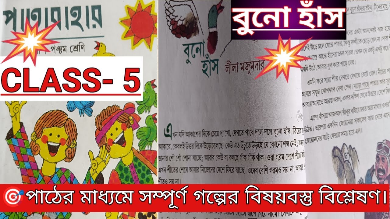 Class 5 Patabahar Buno haansh/পঞ্চম শ্রেণি বুনো হাঁস/লীলা মজুমদারের বুনো হাঁস গল্পের সম্পূর্ণ আলোচনা