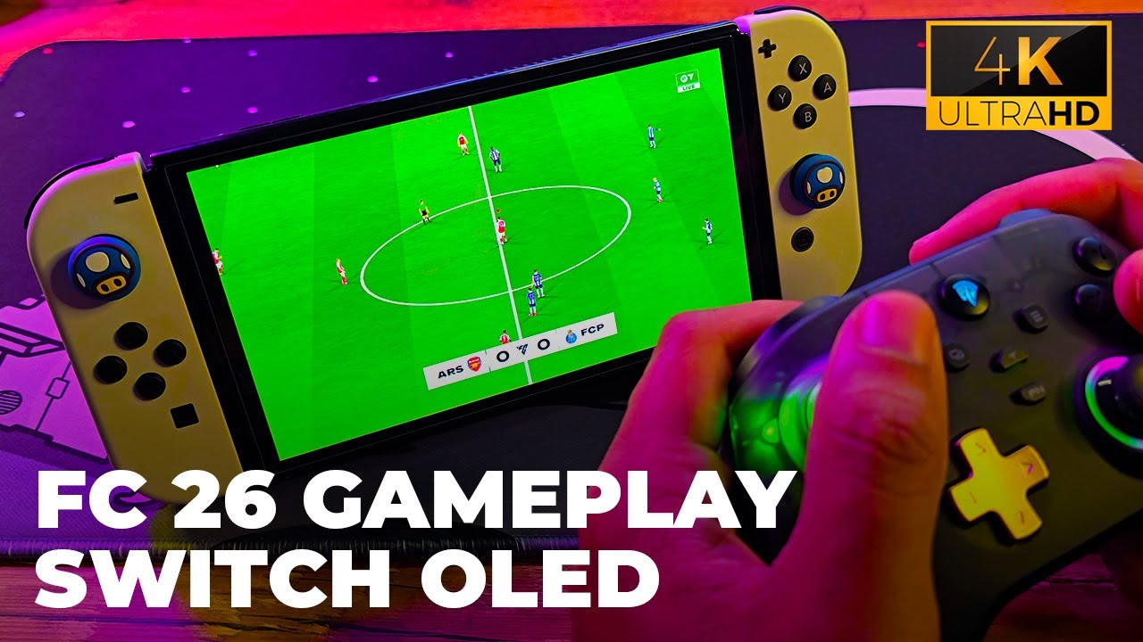 Como está o EA FC 26 no Nintendo Switch OLED? Veja a gameplay!
