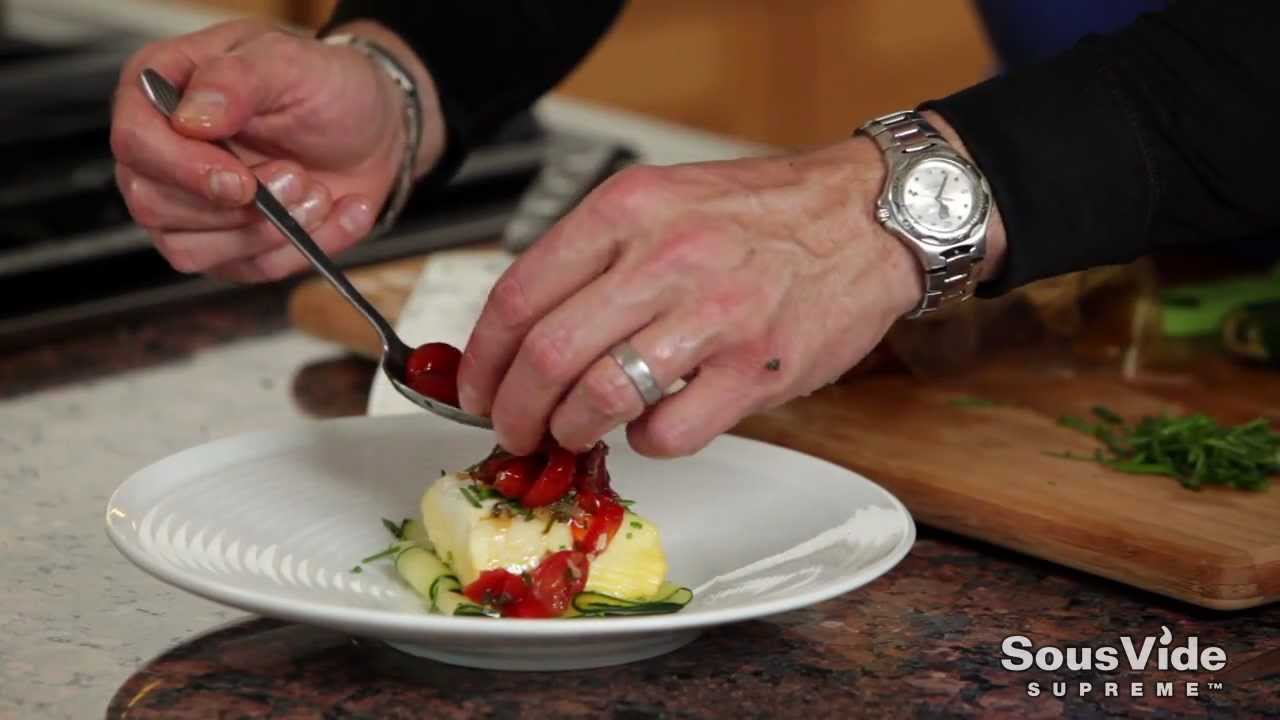 Gourmet Sous Vide Halibut & Zucchini