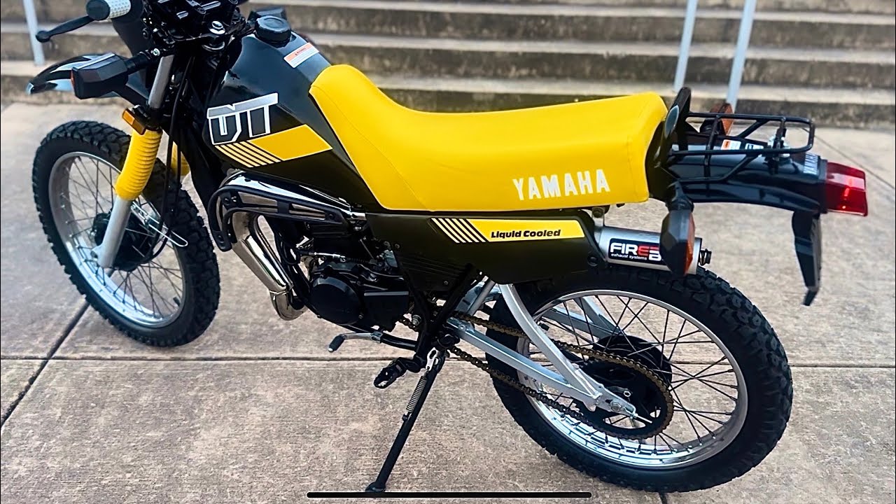 Yamaha DT 50LC, двухтактный мотоцикл 1988 года выпуска, внедорожный байк.