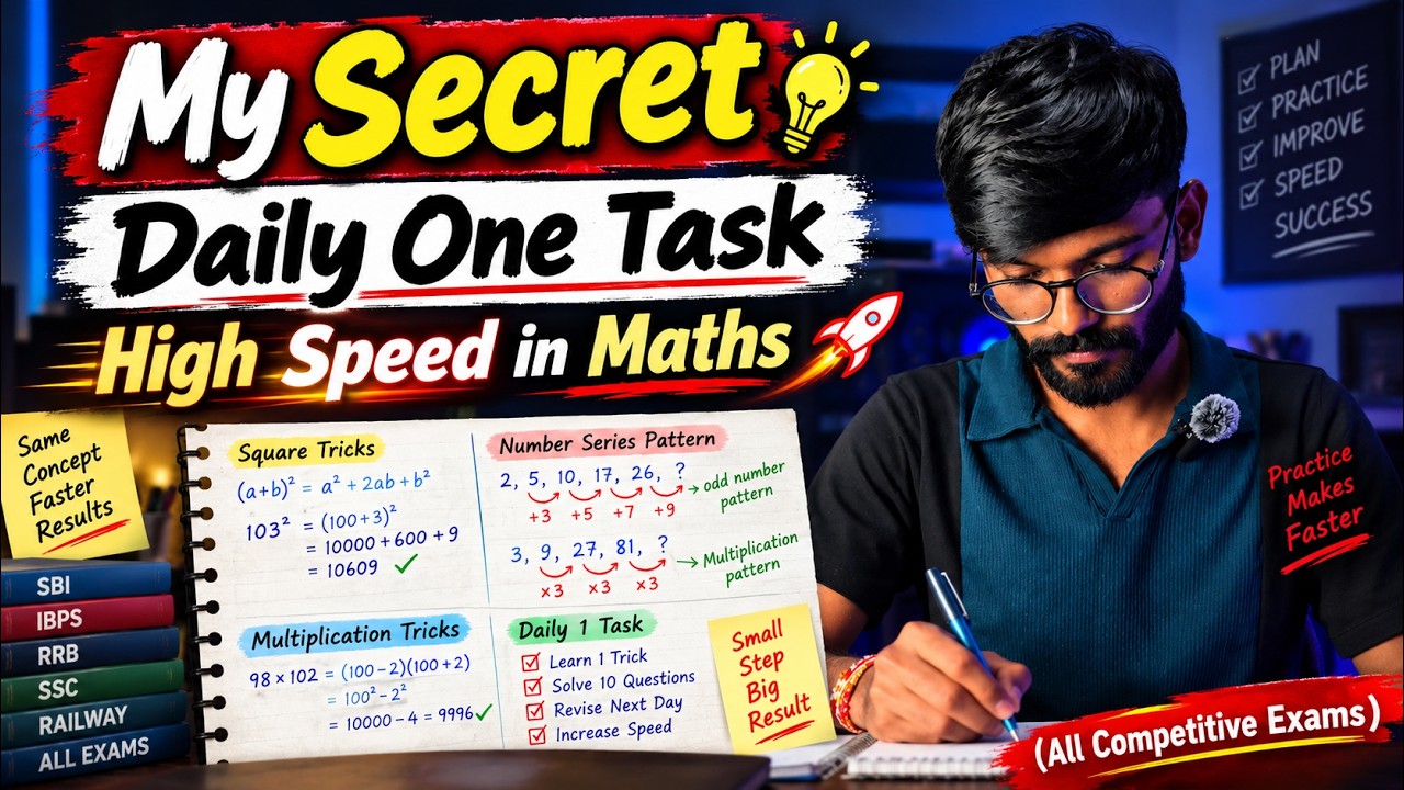 Secret - 30 Minutes Mind Exercise 🎯 Maths Speed Booster 📈