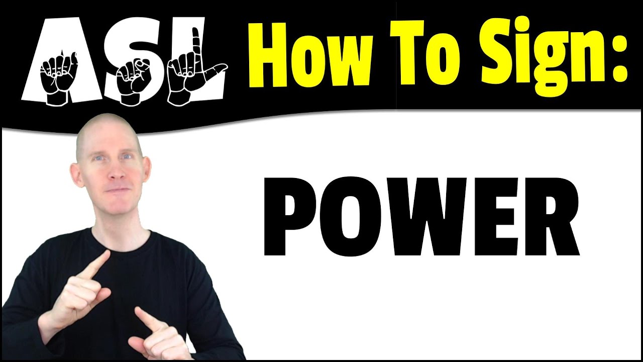 How To Sign POWER in ASL | American Sign Language Lessons | ASL Basic Signs For Beginners