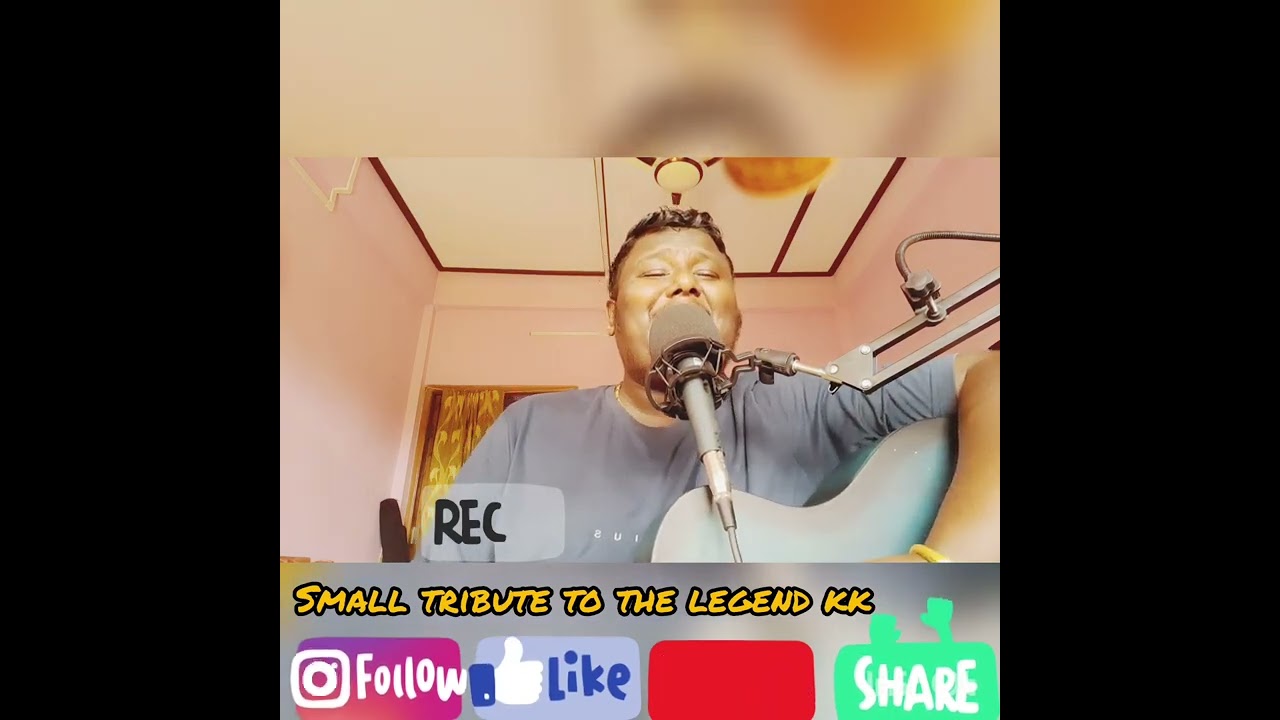 KK last song # Small Tribute to the Legend KK from SAURABH.. we will miss u kk 😔
