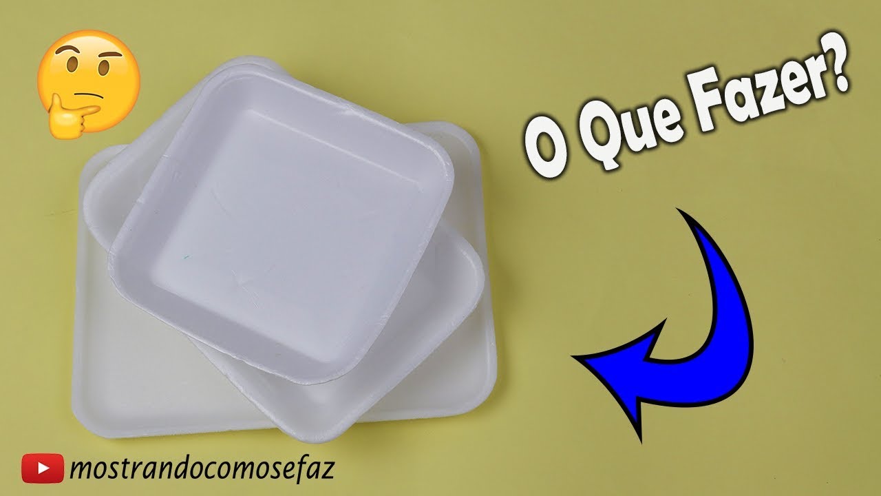 Ideias diferentes e lindas usando BANDEJAS DE ISOPOR