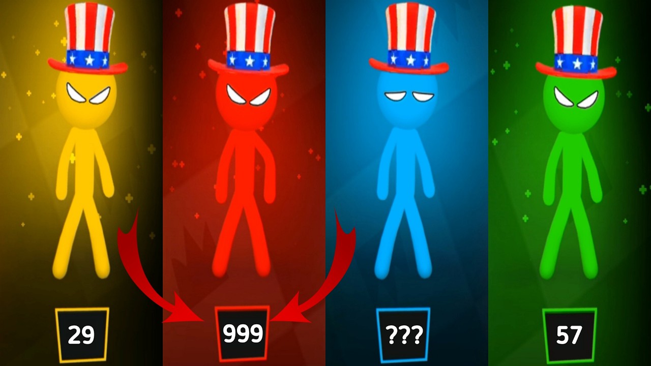 Игра Stickman MINIGAMES: случайный геймплей - Stickman Party 1 2 3 4 игрока #stickmanparty #sticman