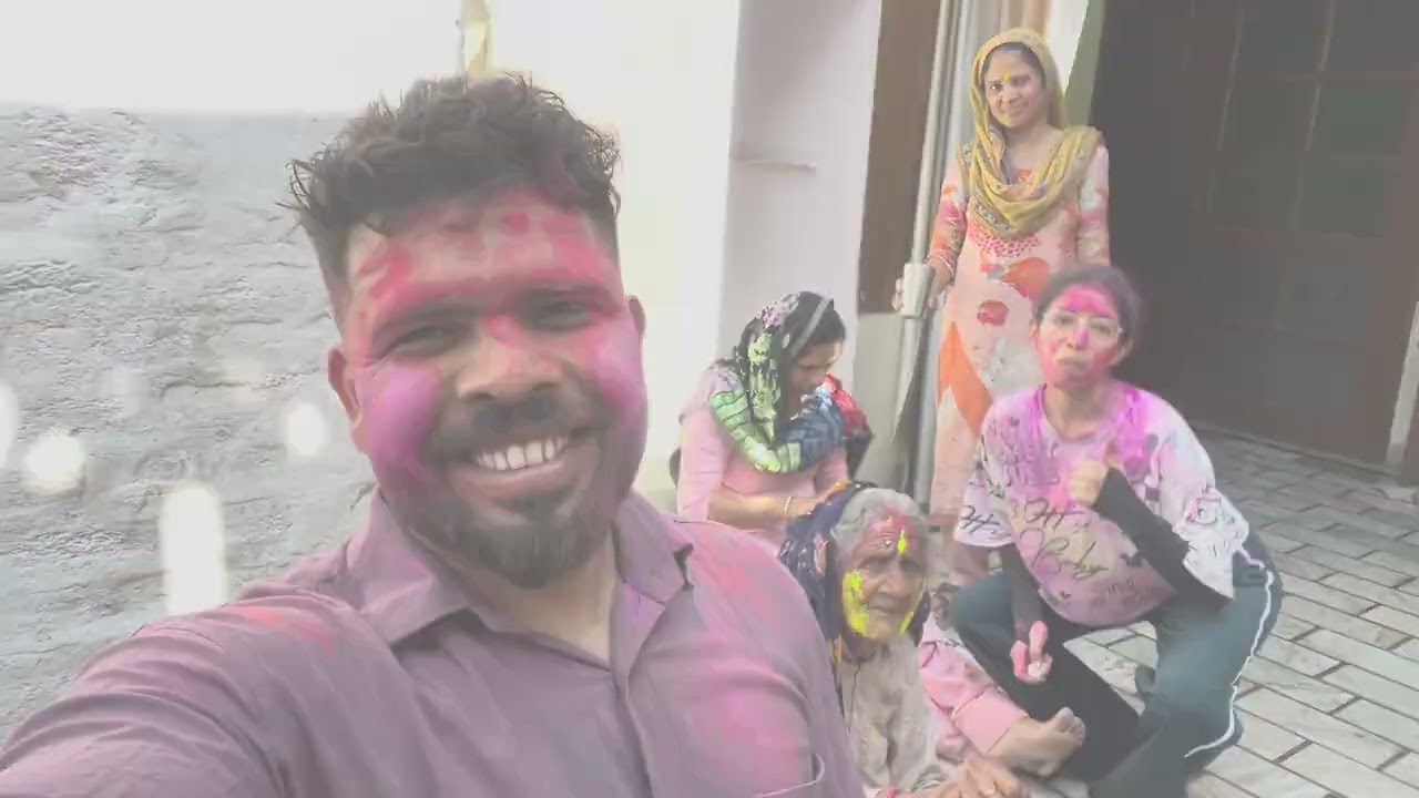 Aaj khelli holi gao mai 🫟🫟🫟#haryana #holispecial #holi 