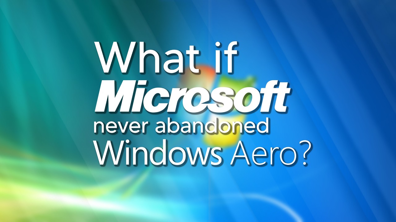 What if Microsoft never abandoned Windows Aero?