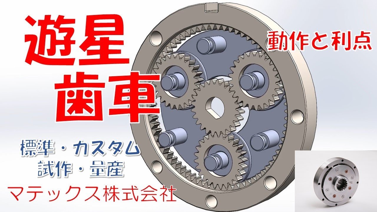 【マテックス】遊星歯車減速機のご紹介