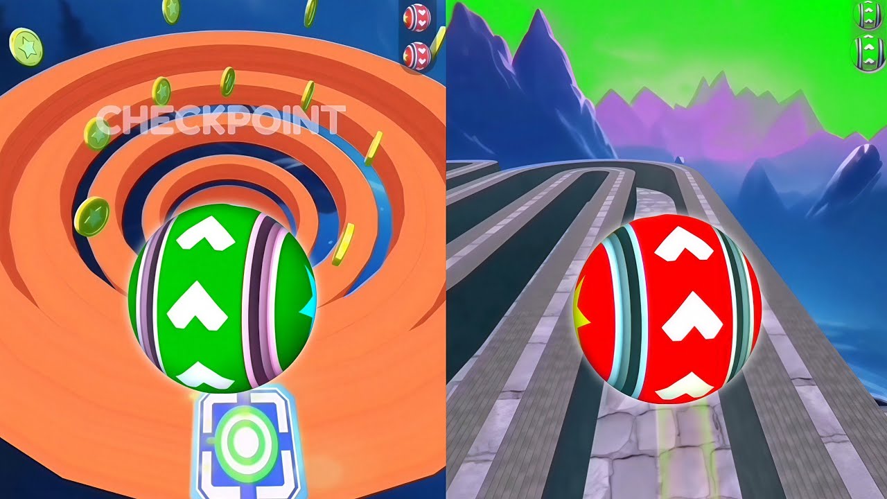 🛑➕🌍Rolling Ball Sky Adventure Vs Reversed Gameplay SpeedRun Walk-through Level 129