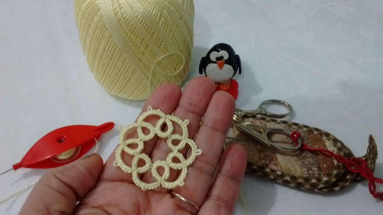 Fazendo emendas na renda_ Frivolité_Tatting