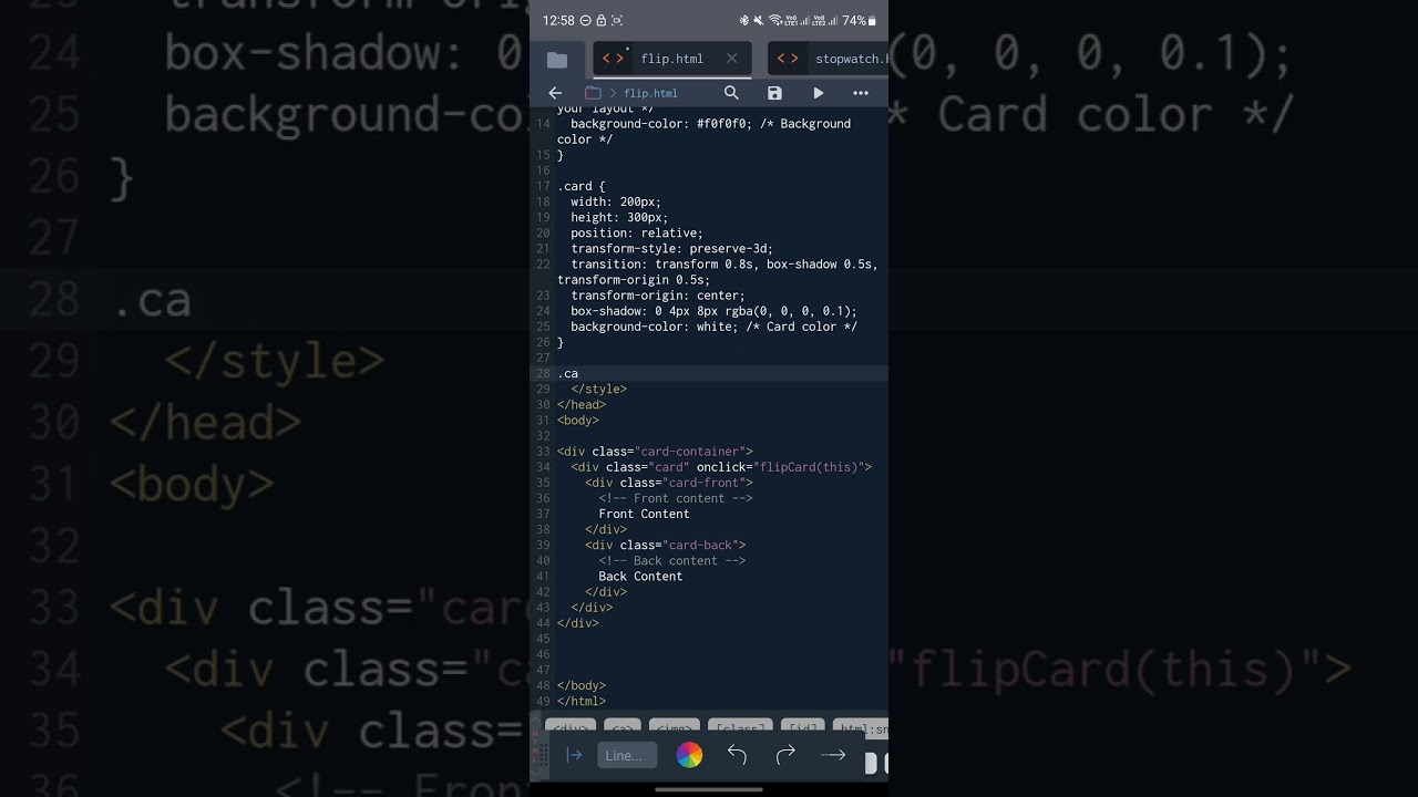 Flip Card tutorial | HTML CSS & JavaScript | 