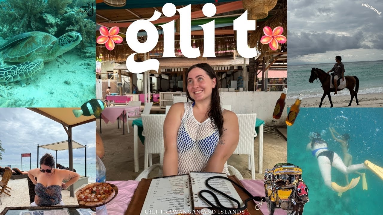 BALI Gili T | Solo Travel Vlog, exploring Gili Islands, snorkelling, night market, GRWM, chats!