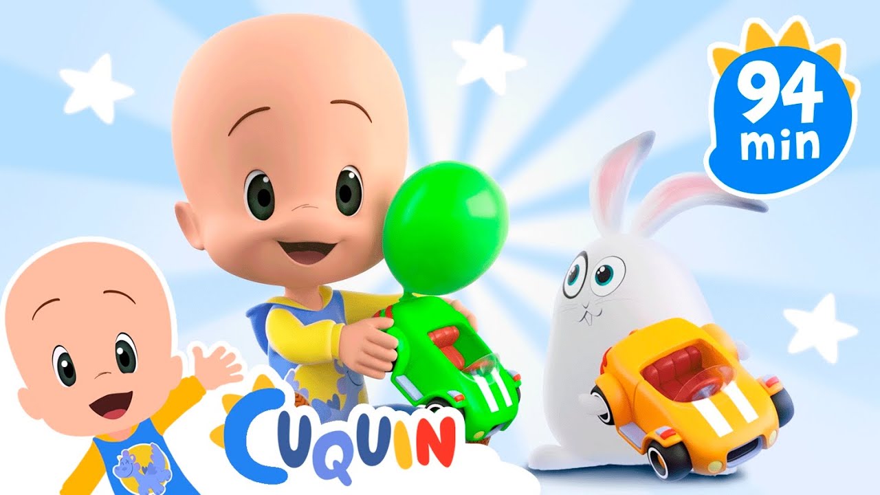 Cleo and Cuquin Indonesia 🏁 Balapan mobil balon 🎈 Lagu anak-anak | Video pendidikan