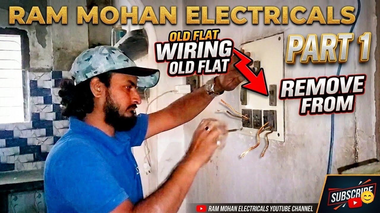 How to Removed Old wiring from flat || @RAMMOHANELECTRICALS 