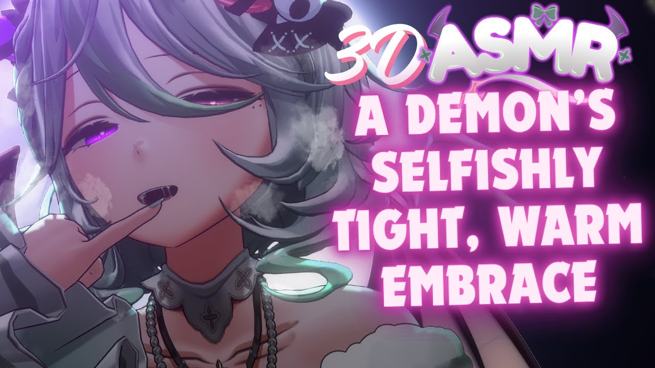 A Demon's Selfishly Tight, Warm Embrace ASMR【 Personal Attention | Teasing | Dommy Mommy  | Kisses】