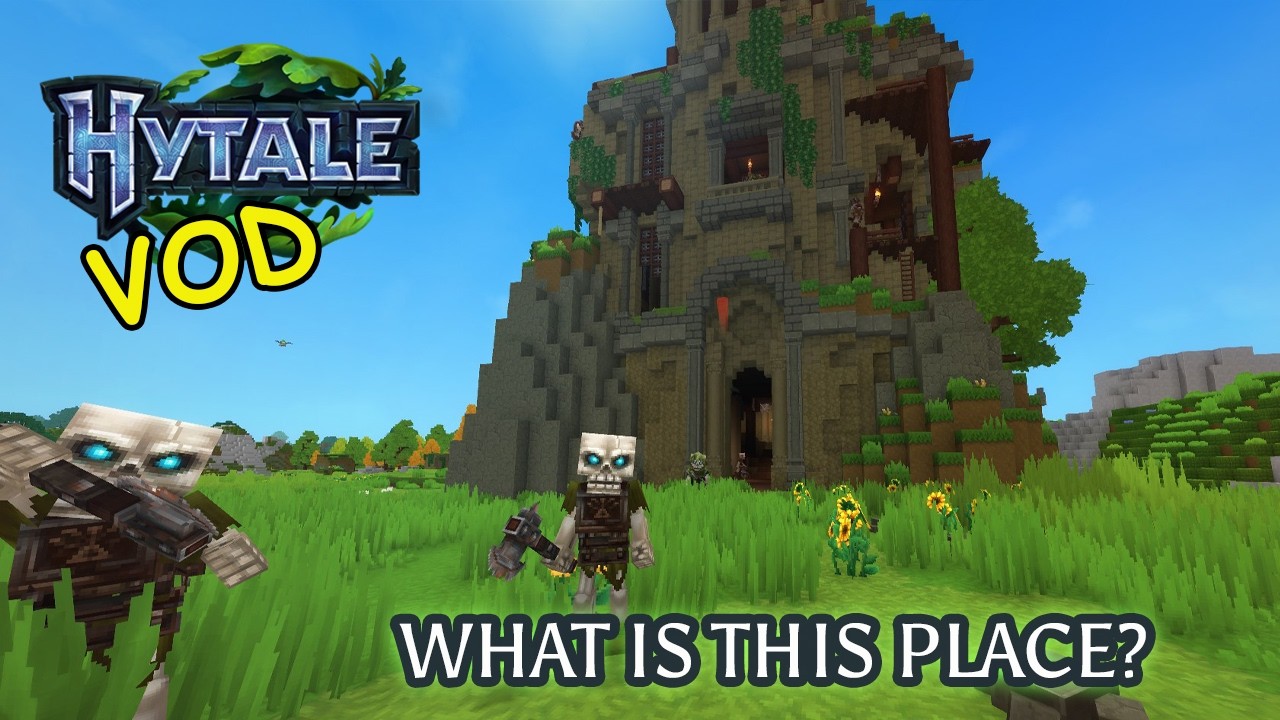Granny Explores a Mysterious Building in Hytale!
