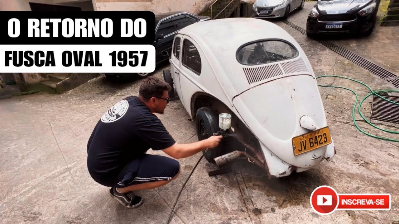 COMEÇAMOS O PROJETO DO FUSCA 1957 ABANDONADO!