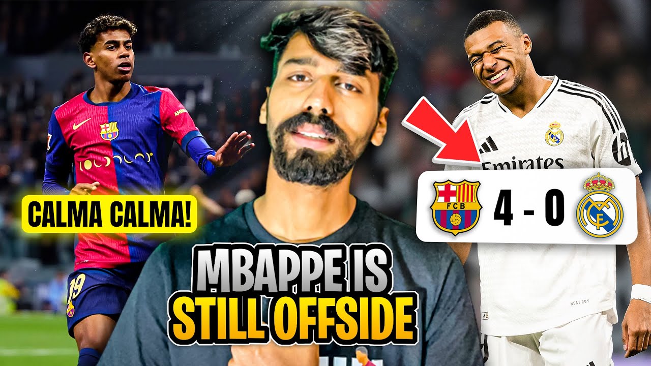 Barcelona HUMBLED Real Madrid 4-0 & Mbappe is still OFFSIDE ! Divyansh