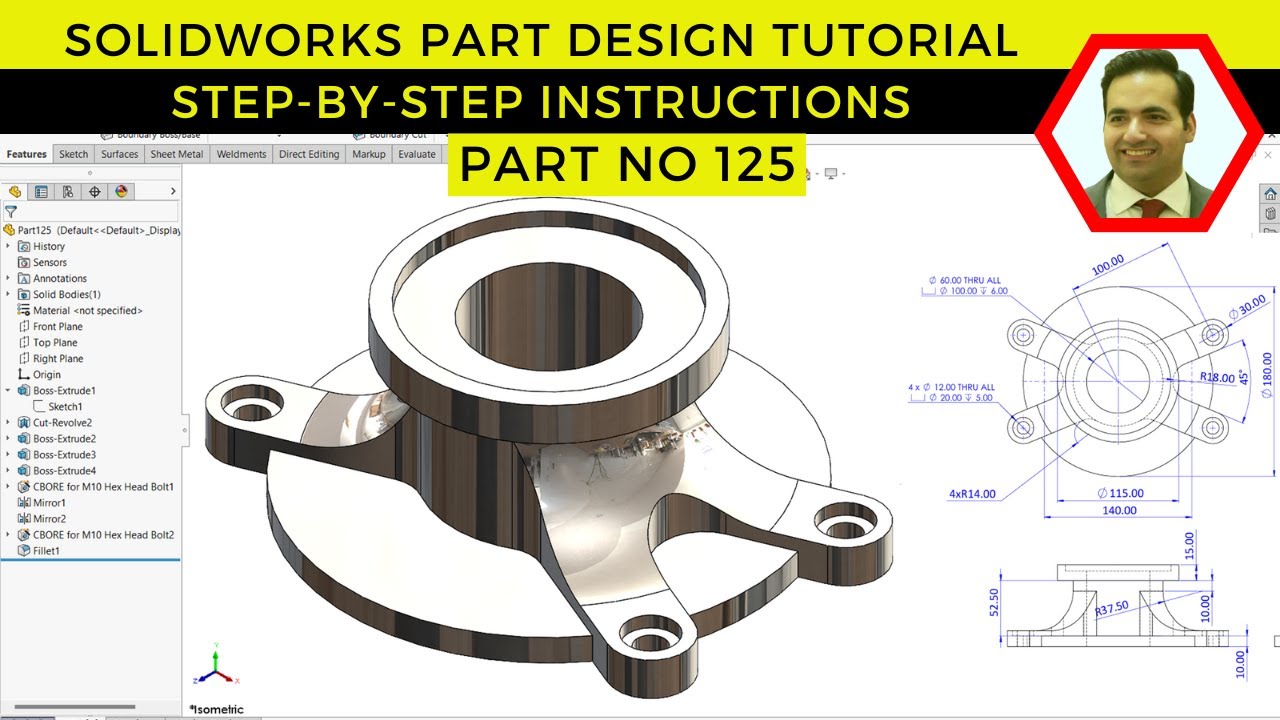 Mastering Tricky Part Design in SolidWorks: Step-by-Step Tutorial
