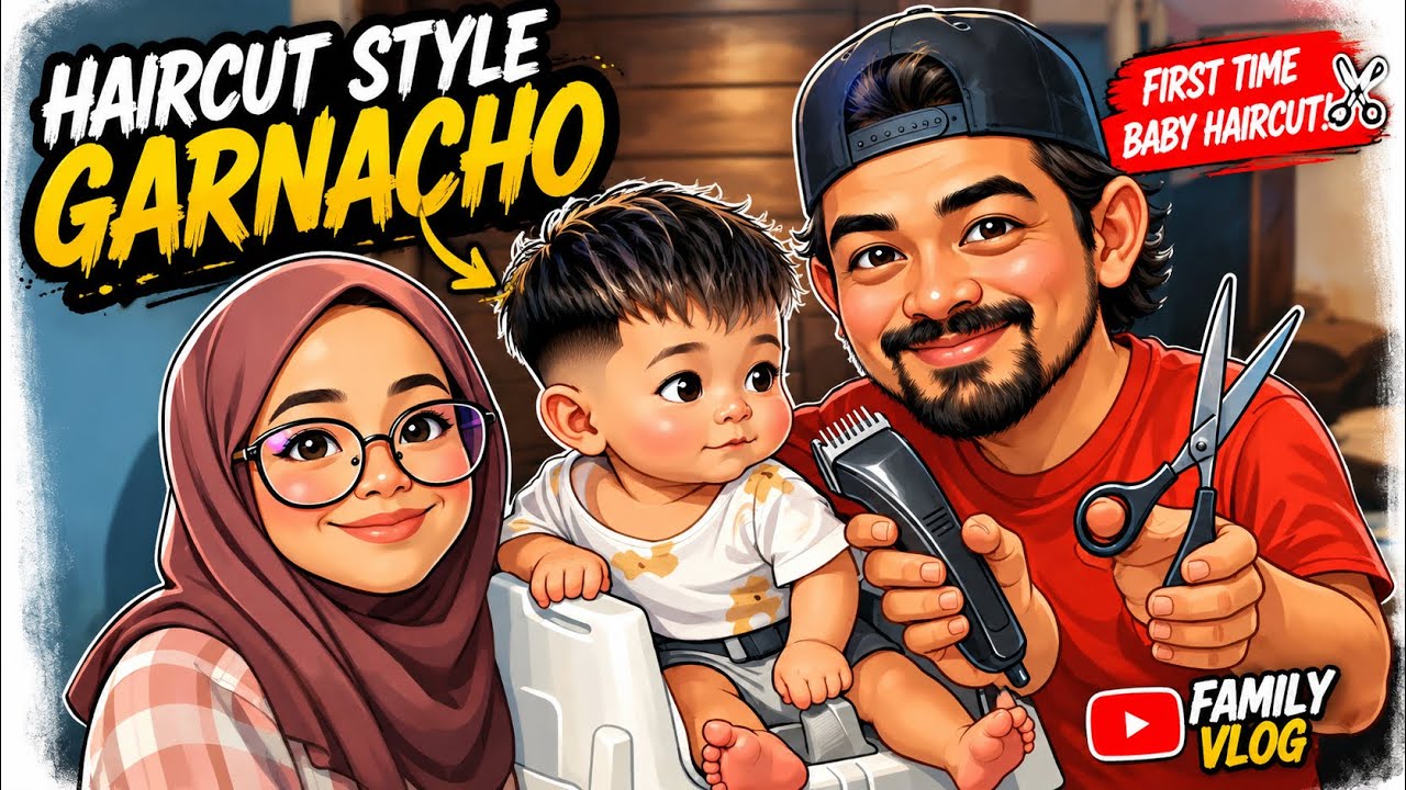 CHALLENGE  |  Potong rambut baby 6 bulan style Garnacho???