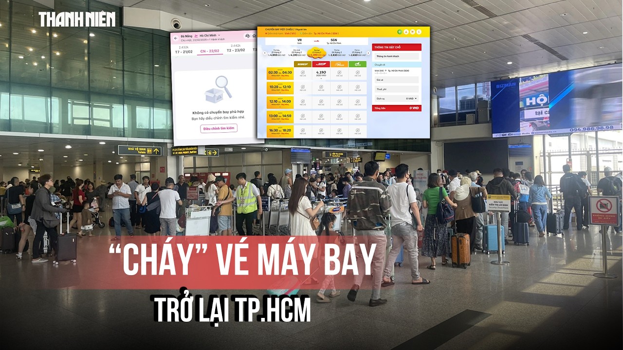 Các chuyến bay trở lại TP.HCM 