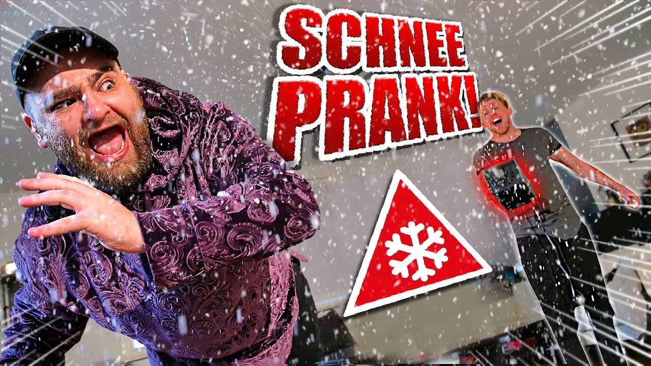 SCHNEE in WOHNUNG PRANK!