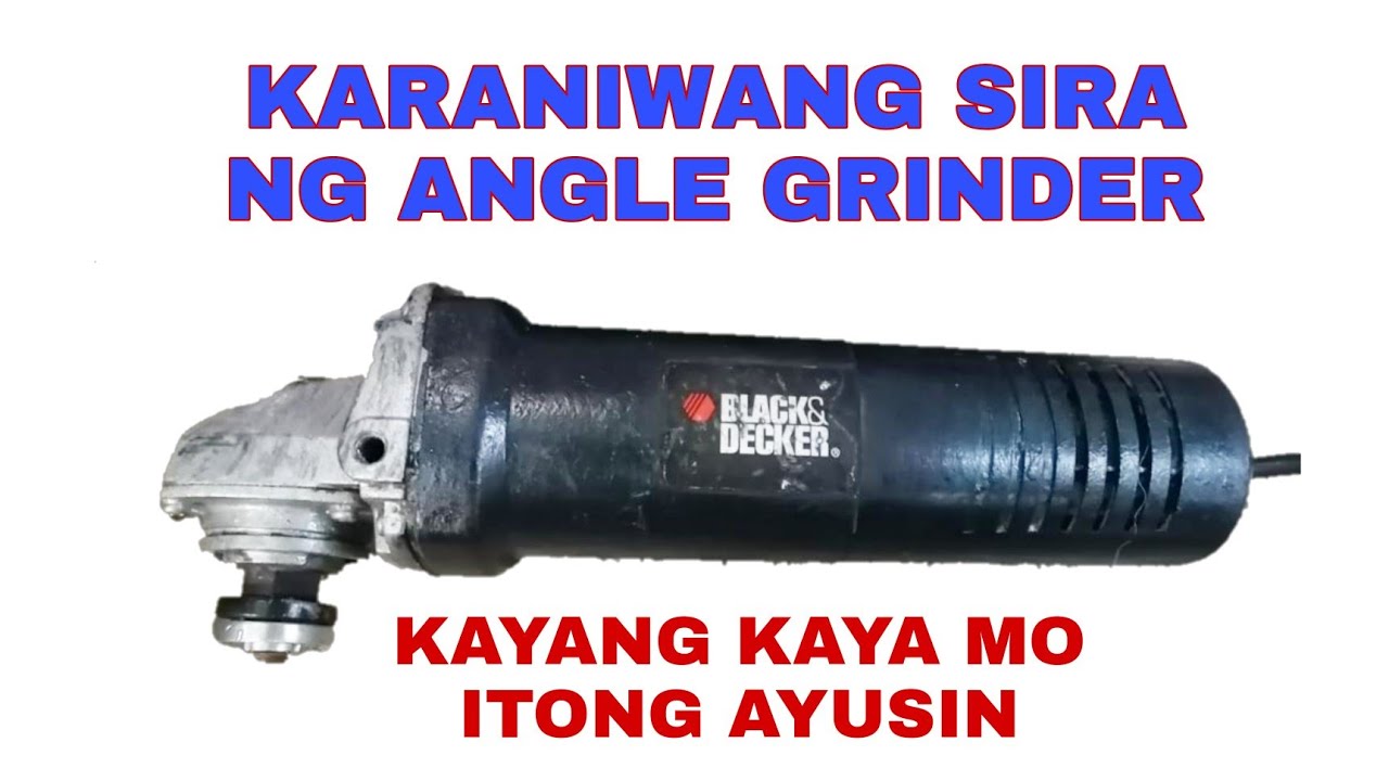 Karaniwang Sira ng Angle Grinder.