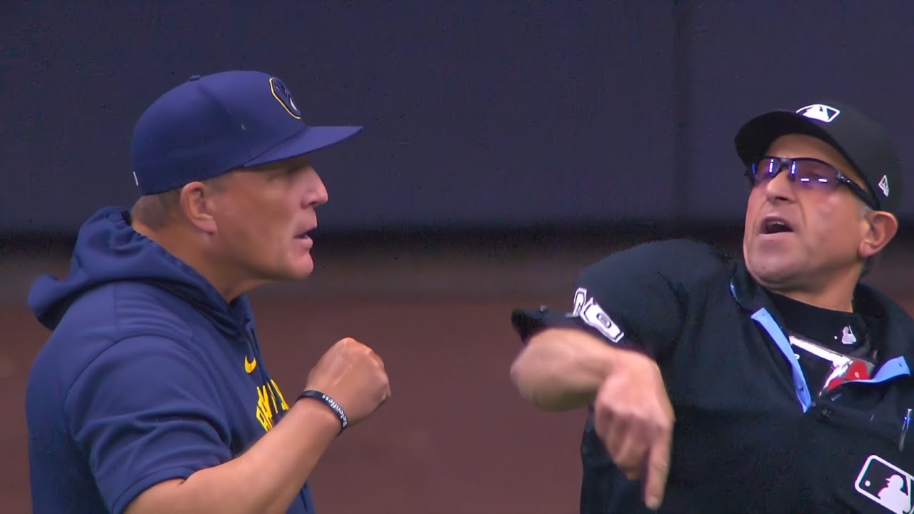 Freddy Peralta and Pat Murphy Get Ejected After Hit By Pitch on Jose Siri