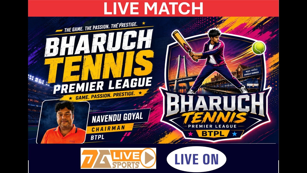 DAY 8 I  BHARUCH TENNIS PREMIER LEAGUE I SEASON 1 I 2026
