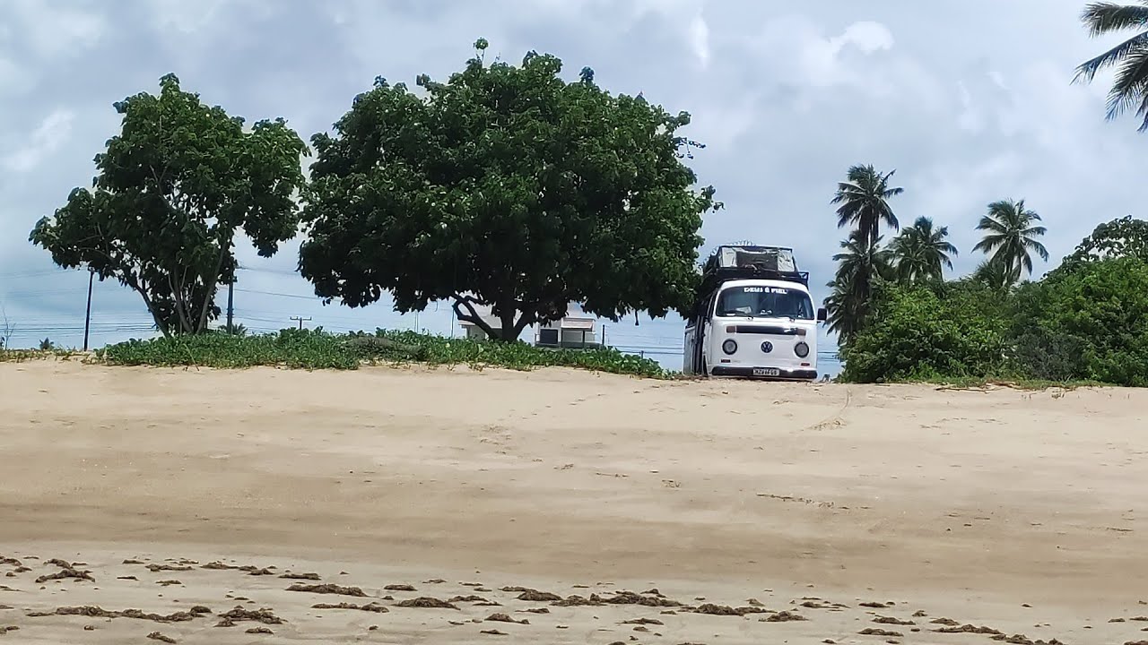 MARÉ ALTA NA PRAIA DE PEROBA Maragogi #motorhome pé na área