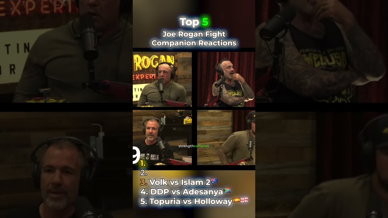 Joe Rogan Fight Companion Top 5 Best Reactions 😱 #ufc #ufcvideo #joerogan #jre