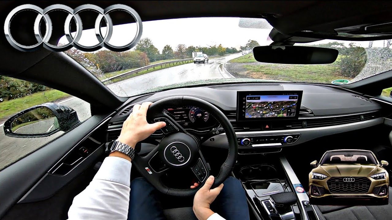 Audi A5 40 TDI S LINE POV City TEST Drive Onboard