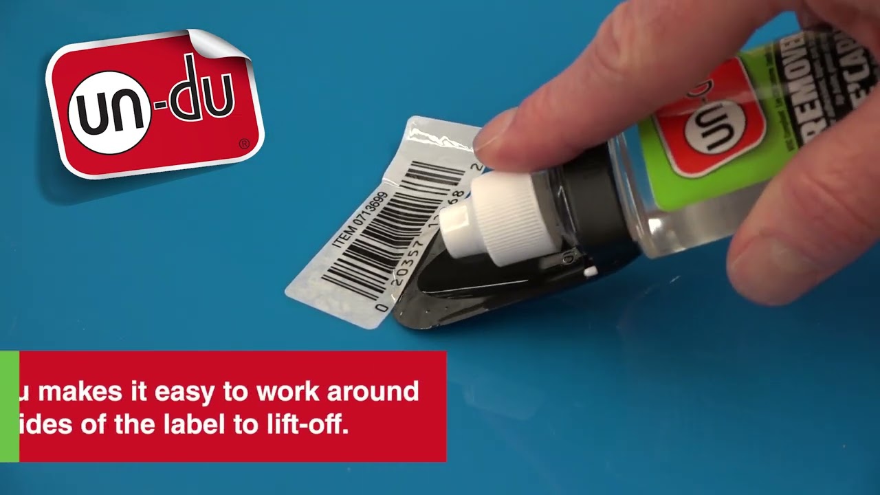 How to remove self-adhesive labels and stickers from plastic