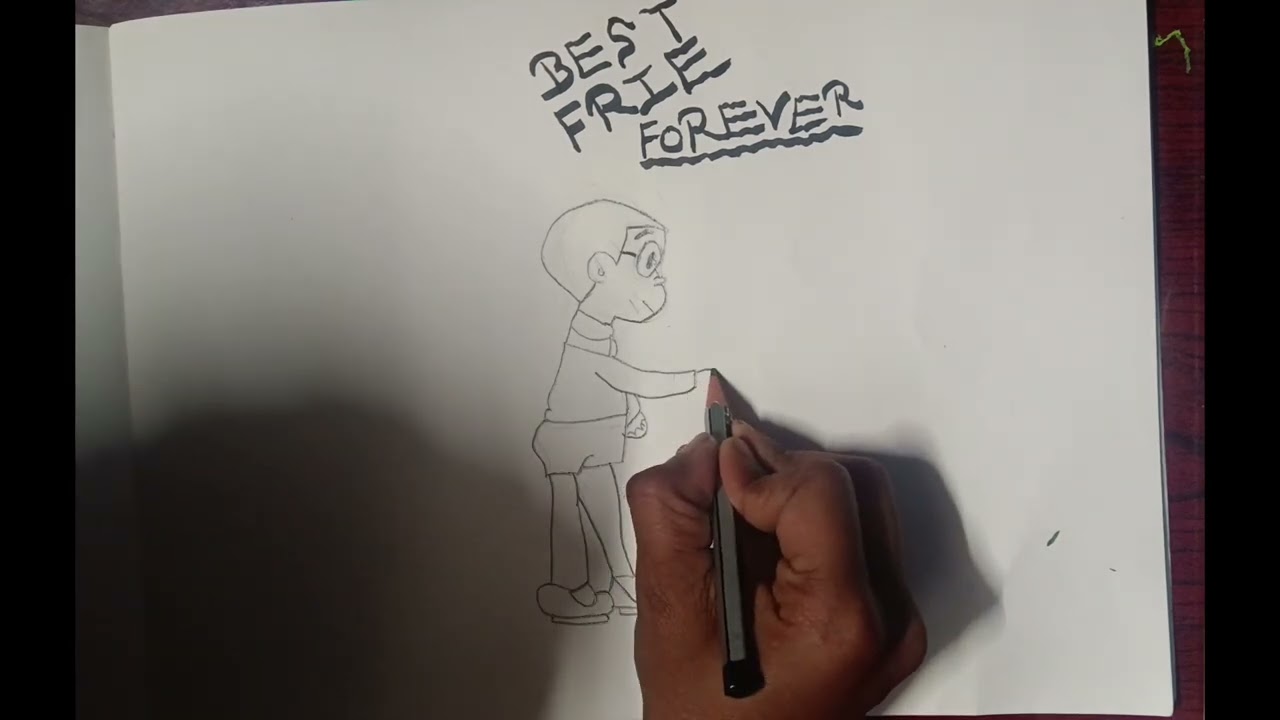 How to draw Doraemon and Nobita best friend forever pasand a Gaya hoga to like kar dena aur comment