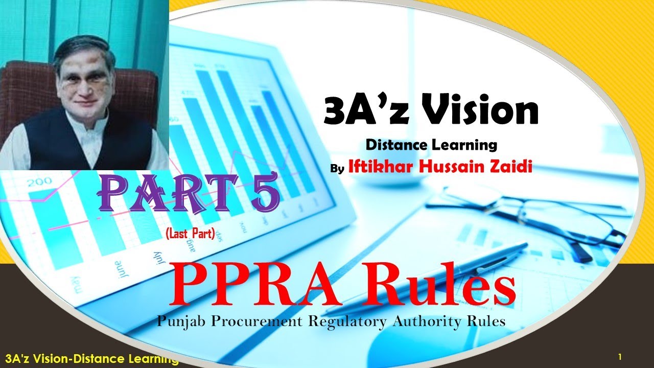 PPRA Rules (Part-5), Punjab Procurement Regulatory Authority Rules