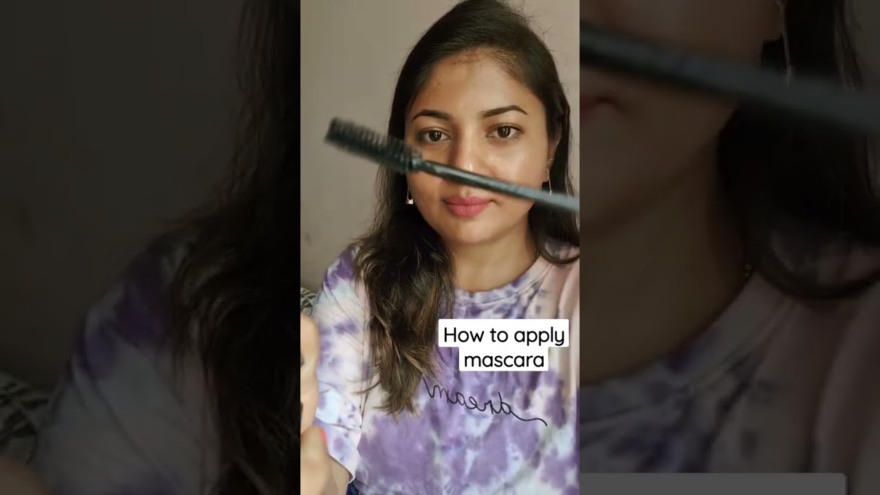 How to apply mascara  #shorts #howtoapplymascara