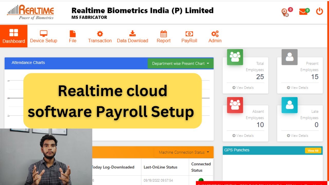 Realtime Cloud Software Payroll Setup | Hindi | Training Video | #realtime #payrollsystem