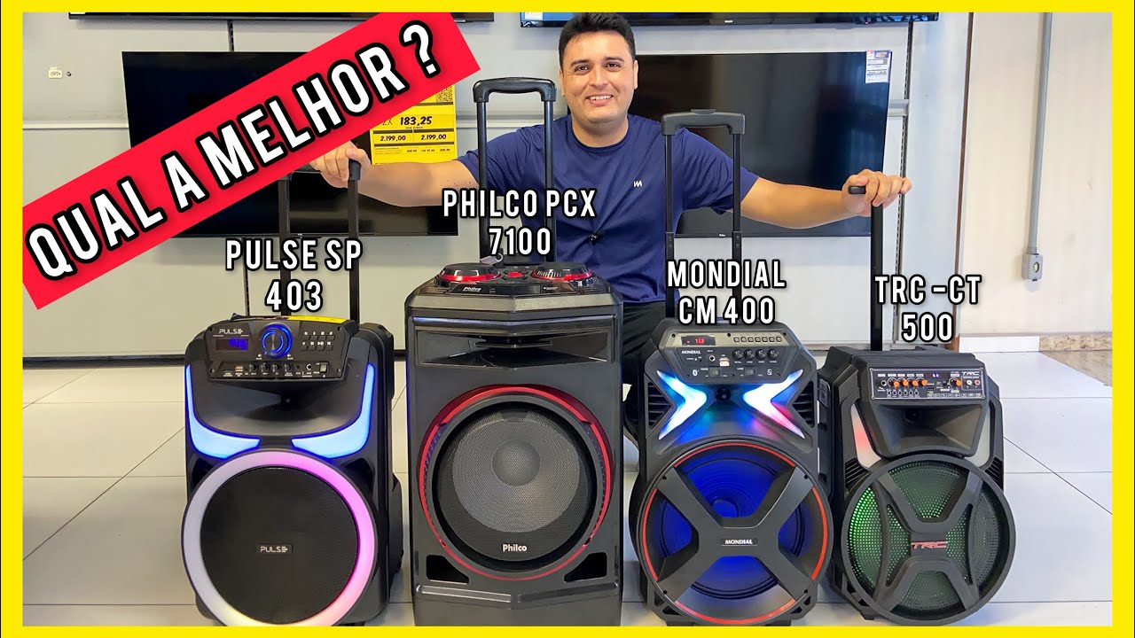 Philco pcx 7100 vs pulse SP 403 vs Mondial cm 400 vs Trc -CT 500 quem tem mais qualidade de som?🔊🔊