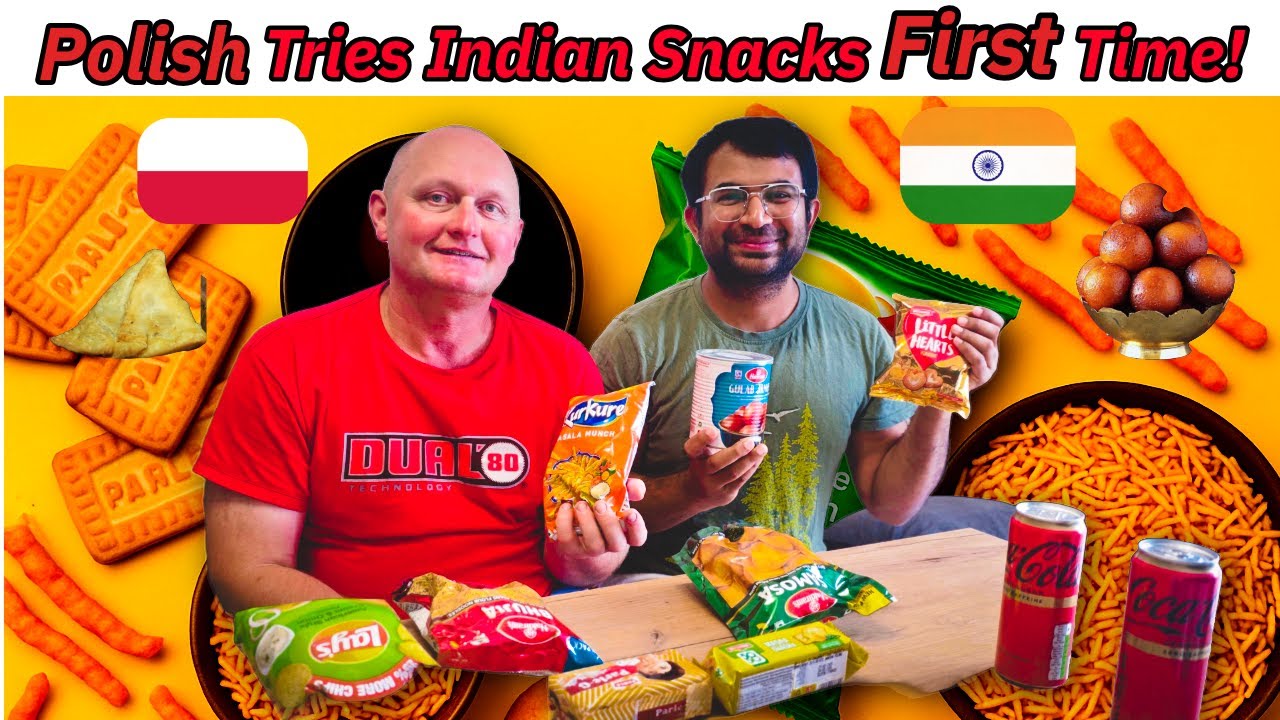 We made Polish neighbour try Indian snacks for the first time #food #europe #snacks #poland #india