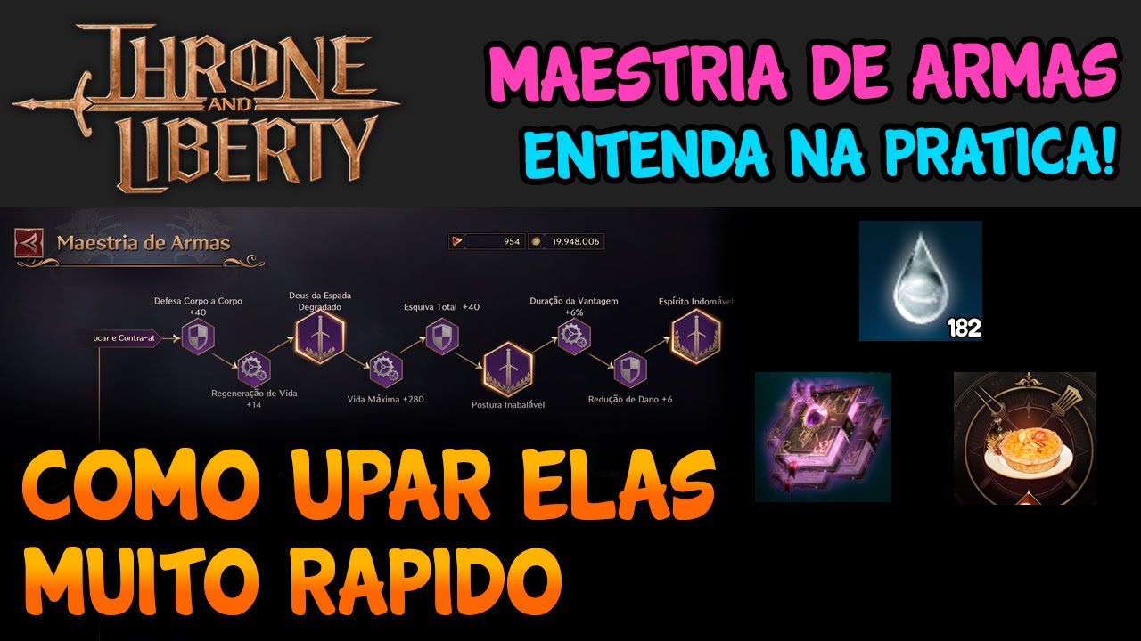 MAESTRIAS DE ARMAS (OQ É, E COMO UPAR MUITO RAPIDO) - MARCO VEIO THRONE AND LIBERTY
