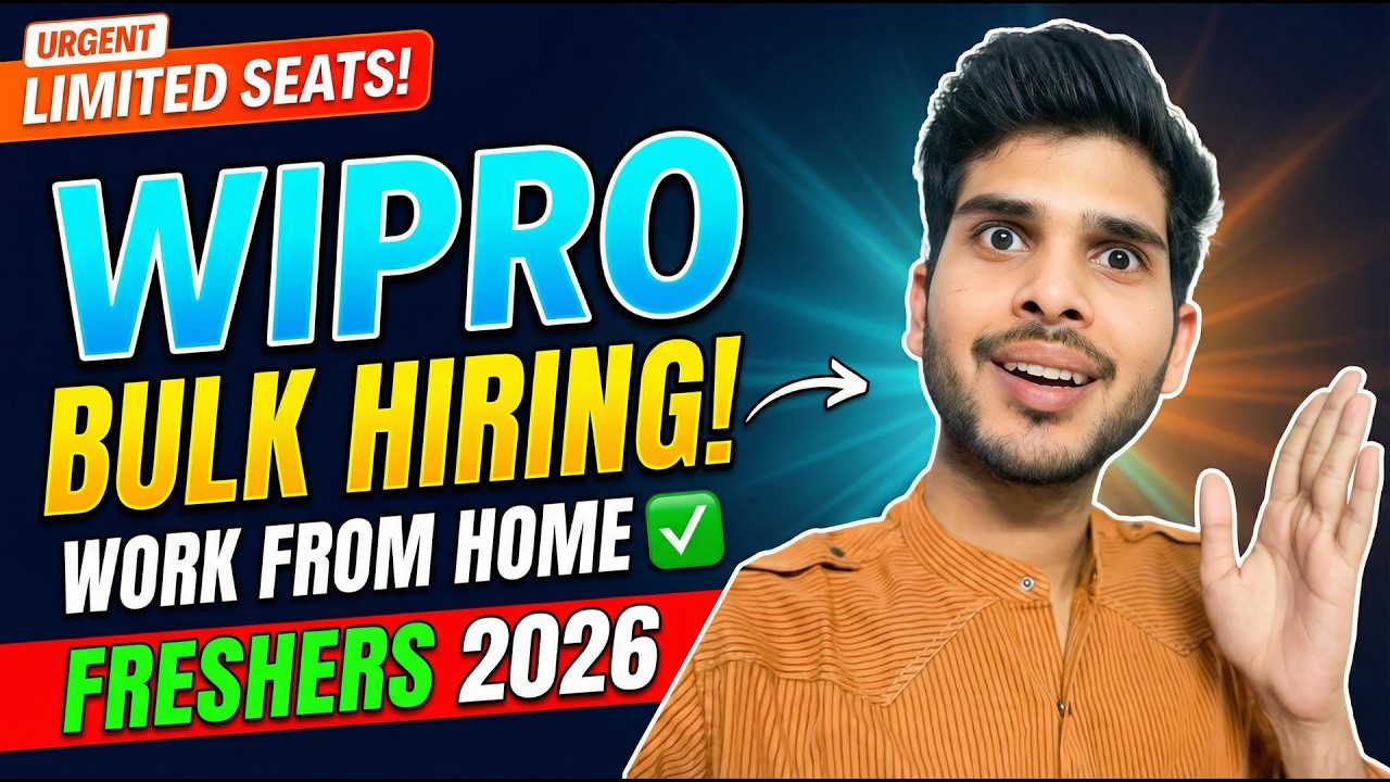 Wipro Bulk Hiring Fresher 2026 | Wipro Recruitment 2026 | Work From Home | The Ravi Vlogs