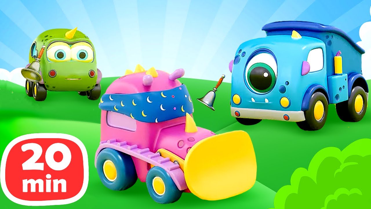 Where are Mocas cars hiding? The monster cars play blind man's buff and have fun.