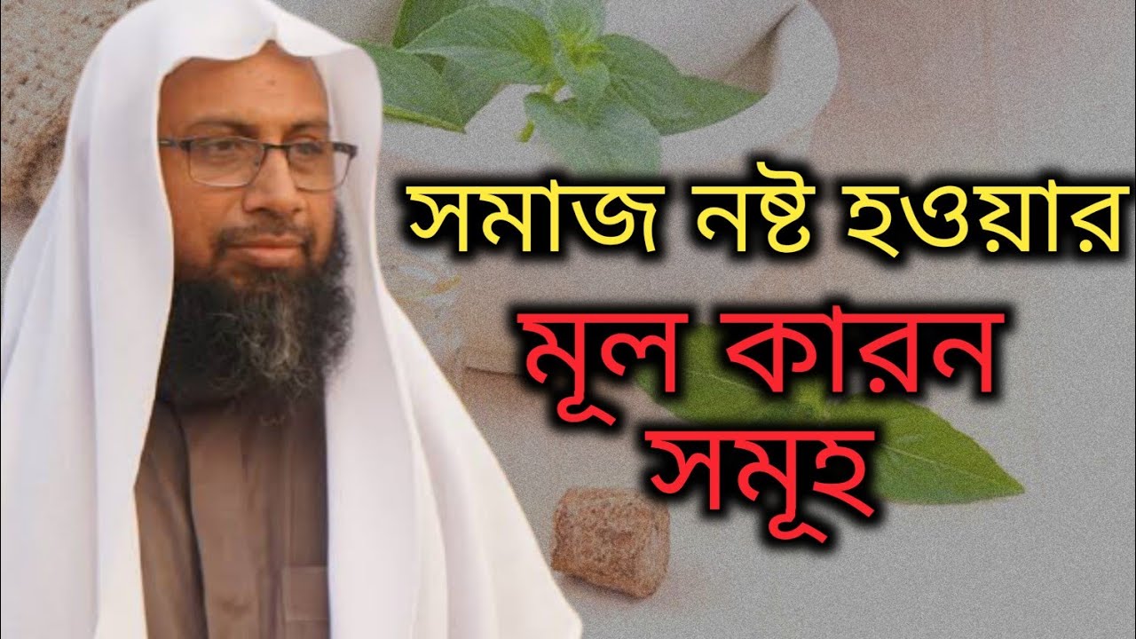 সমাজ নষ্ট হওয়ার জন্য আল্লাহ তায়ালার যে কারণগুলো তুলে ধরেছেন। শায়খ ড.মনজুরে ইলাহি