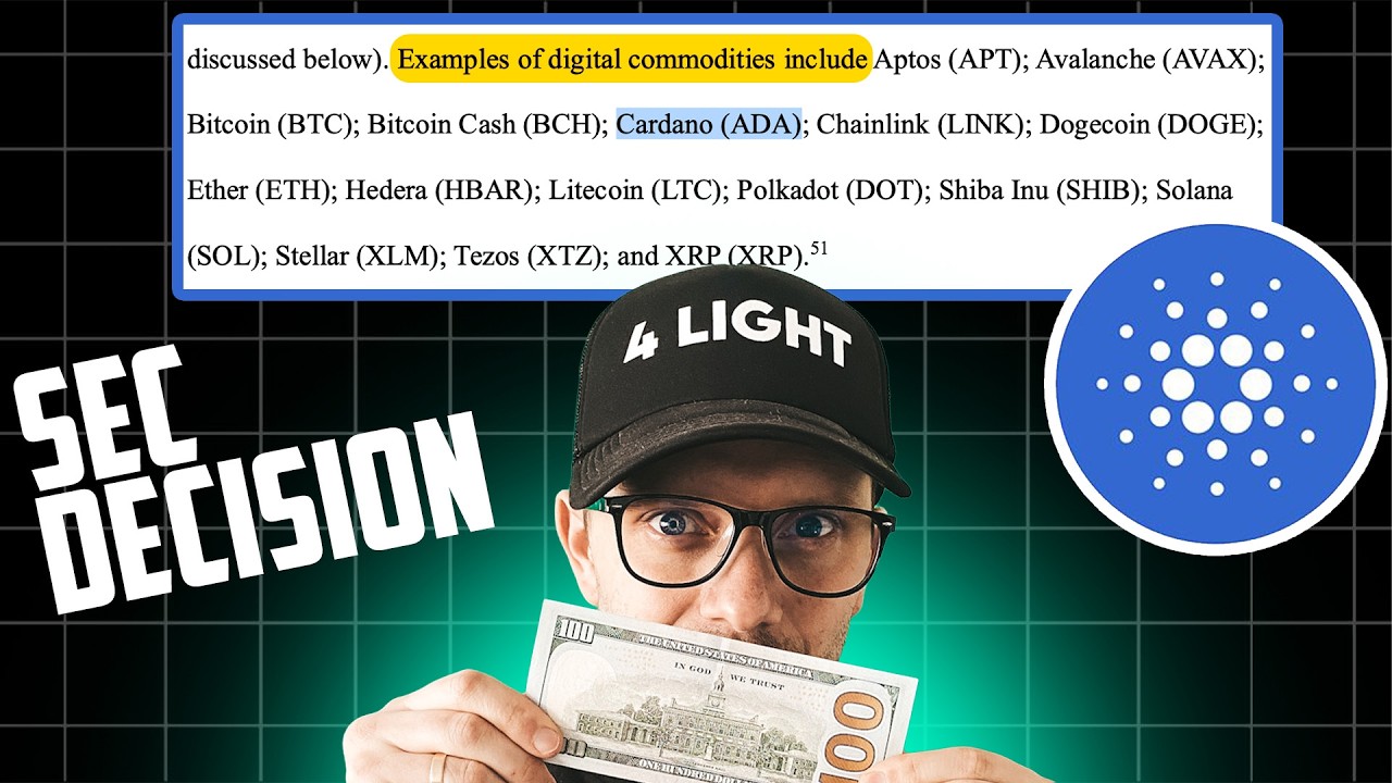 SEC Just Called Cardano a Commodity?! ADA About to EXPLODE 🚀